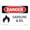 Signmission Safety Sign, OSHA Danger, 3.5" Height, Gasoline And Oil, Landscape OS-DS-D-35-L-2021 - alternate 1